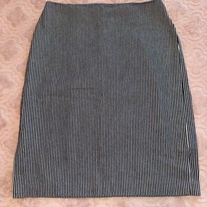 Club Monaco Pinstripe Pencil Skirt Knee-Length